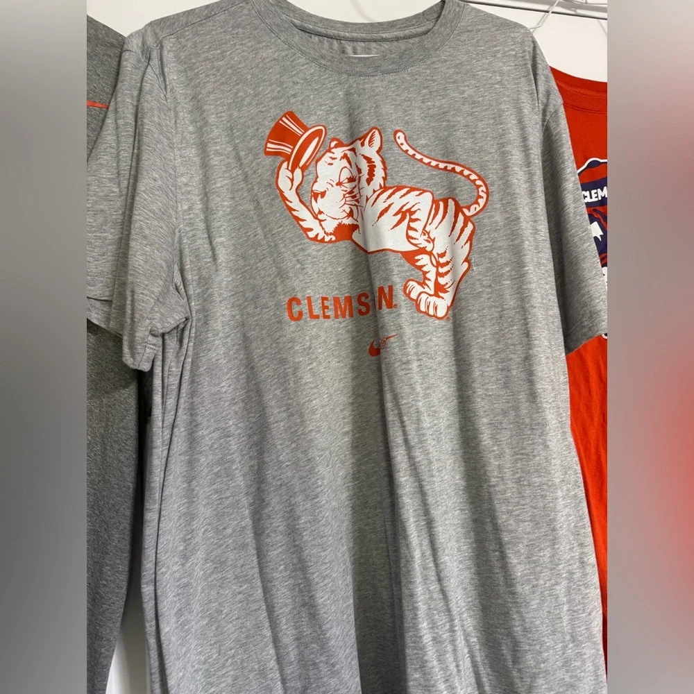 Clemson Nike Men's Tees - White, Gray, Orange XL - Picture 4 of 7
